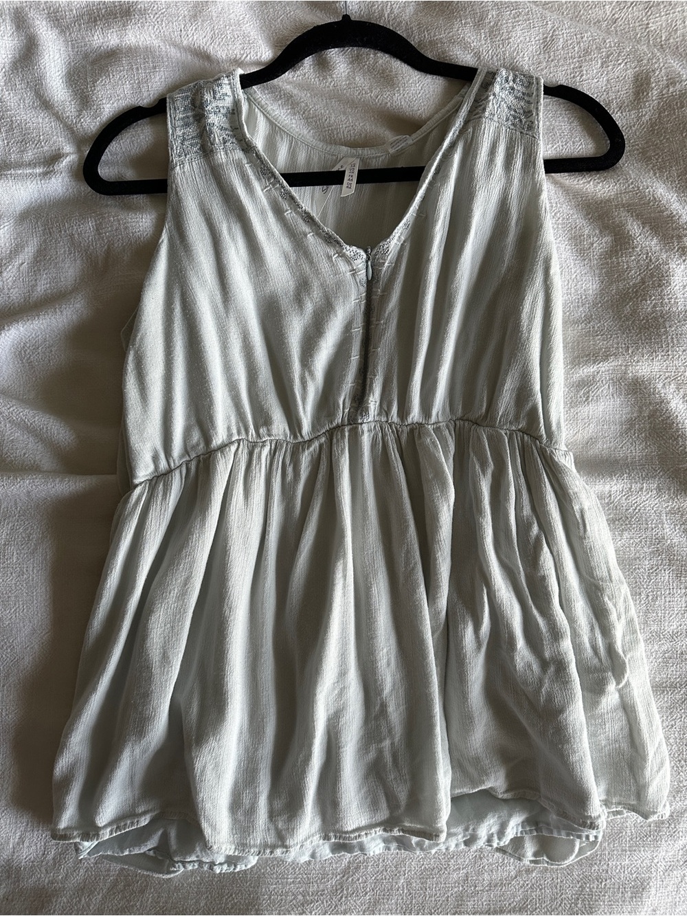Seraphine Light Blue Sleeveless Maternity and Nursing Tank